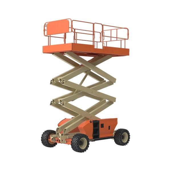 each scissor lift features a maximum weight capacity that should not be gone beyond for safe operation